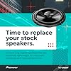 PIONEER G-Series TS-G1620F 6.5” 2-Way Speakers (Pair) – 300W Max, Balanced Sound + Smooth Treble, Great Stock Replacement, High-Efficiency Speaker Designed for OEM Power