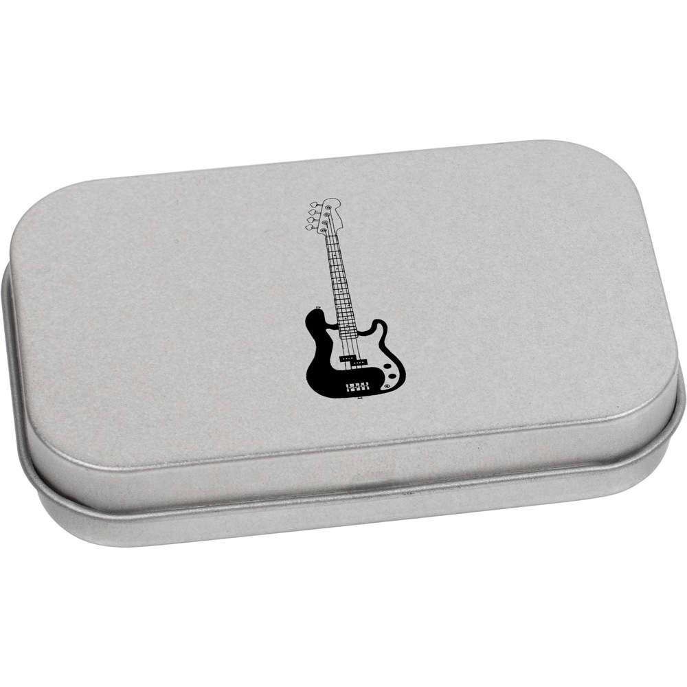 Azeeda 80mm 'Bass Guitar' Metal Hinged Tin/Storage Box (TT00131655)
