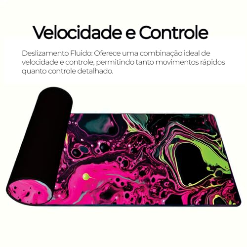 Novo Mouse Pad Gamer Deskpad Speed Extra Grande Borda Costurada Profissional Varios Tamanhos - Liqui