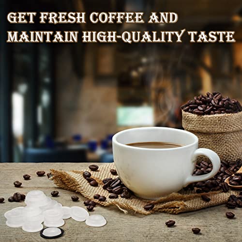 Tondiamo 22 Pcs Replacement Valves For Coffee Canisters With 2 Rubber Rings Pe Coffee Valve Canister Filter Set Degassing One Way Breather Valve For Coffee Bean Container Coffee Bag Food Bags thumb #6