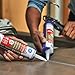 GE Advanced Silicone Caulk for Kitchen & Bathroom - 100% Waterproof Silicone Sealant, 5X Stronger Adhesion, Shrink & Crack Proof - 10 oz Cartridge, White, Pack of 1