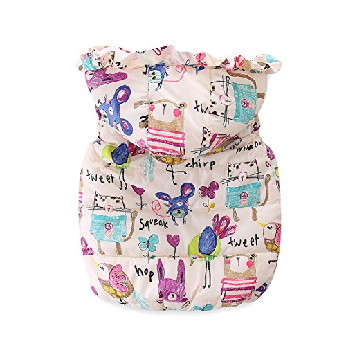 最安値 Littlespring キッズ 女の子 ベスト 中綿 ジャケット フード付き 防寒対策 秋冬服 あったか 保温 子供服 ガールズ チョッキ 90の価格比較