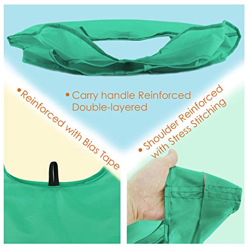 Image of BeeGreen Rolled Up Grocery Bags Reusable Shopping Bags Foldable for Groceries