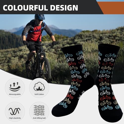 Lustige Geschenke für Männer Fahrradsocken Lustig, Geburtstag Weihnachten Geschenke für Fahrradfahrer Bruder Freund Rennrad Socken, ICH WÜRDE LIEBER FAHRRAD FAHREN Socken Fahrrad Geschenk Zubehör