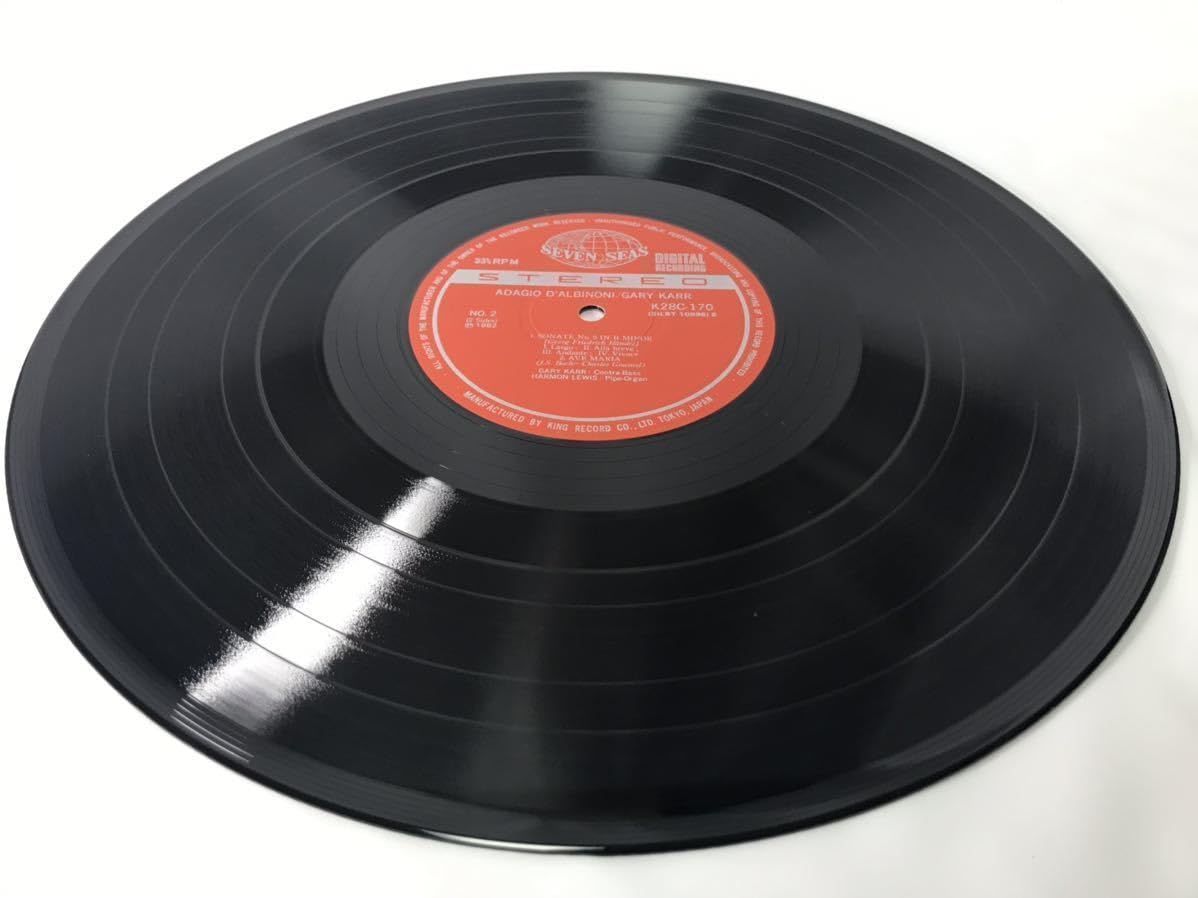 レコードです(*´∇｀)ゲリー・カー　アルビノーニのアダージョ、コル・ニドライ Amazon.co.jp: LP レコード Gary Karr ゲリー・カー