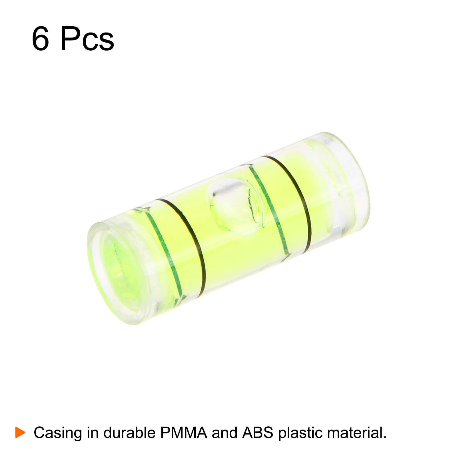 Mini Bubble Levels - 6pcs PMMA Spirit Vials -3