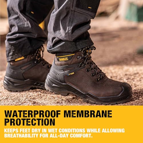 DEWALT Hayes Men's Waterproof, Leather, Steel Toe, Safety Work Boot4