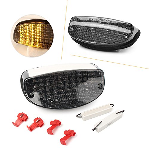 GZYF Motor Integrated Brake Tail Running Light License Plate Lamp for Suzuki GSX650F 2008-2009 for HONDA SHADOW VLX SPIRIT 1100 1999-2005