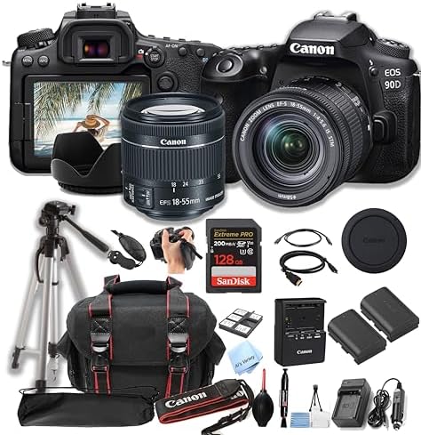 Canon EOS 90D DSLR Camera w/EF-S 18-55mm STM Dominican