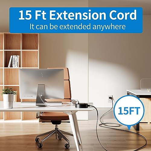 Ntonpower Flat Extension Cord 15 Ft Power Strip Flat Plug Extension Cord With Multiple Outlets 0.11In Flat Cord Usb Power Strip With 3Ac Outlet & 2 Usb C+2Usb A Cruise Approved & Compatible Rug thumb #1