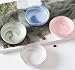 Astra Gourmet Set of 4 Ceramic Marble Pattern Soy Sauce Dipping Bowls/Appetizer Plates/Serving Dishes/Condiment Dish, 3.1-Inch(Assorted Color)
