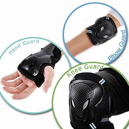 Besmall Kid's Protective Gear Set,Roller Skating Skateboard Bmx Bike Cycling Sports Protective Gear Pads For Youth Boys Girls(Adjustable Helmet+Knee Pads+Elbow Pads+Wrist Pads) Pink M #TOP3