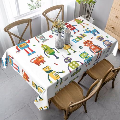 Nappe table fête rectangulaire robot pour grand dîner - 2