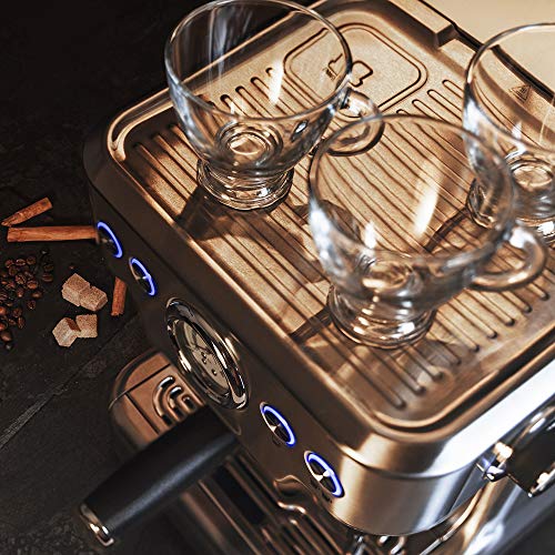 Cecotec Cumbia Power Espresso 20 Barista Aromax Kaffeemaschine. Leistung 2900 W, 2 Heizsysteme, 20-bar-Druckpumpe, Manometer, Doppelauslassfilterhalter und 2 Filter (Barista Pro) 5 Cecotec Cumbia Power Espresso 20 Barista Aromax Kaffeemaschine. Leistung 2900 W, 2 Heizsysteme, 20-bar-Druckpumpe, Manometer, Doppelauslassfilterhalter und 2 Filter (Barista Pro)