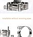 29-31mm T-Bolt Hose Clamps, Adjust Tube Clamps 304 Stainless Steel Heavy Duty Pipe Tube Clamps (4 Pcs)