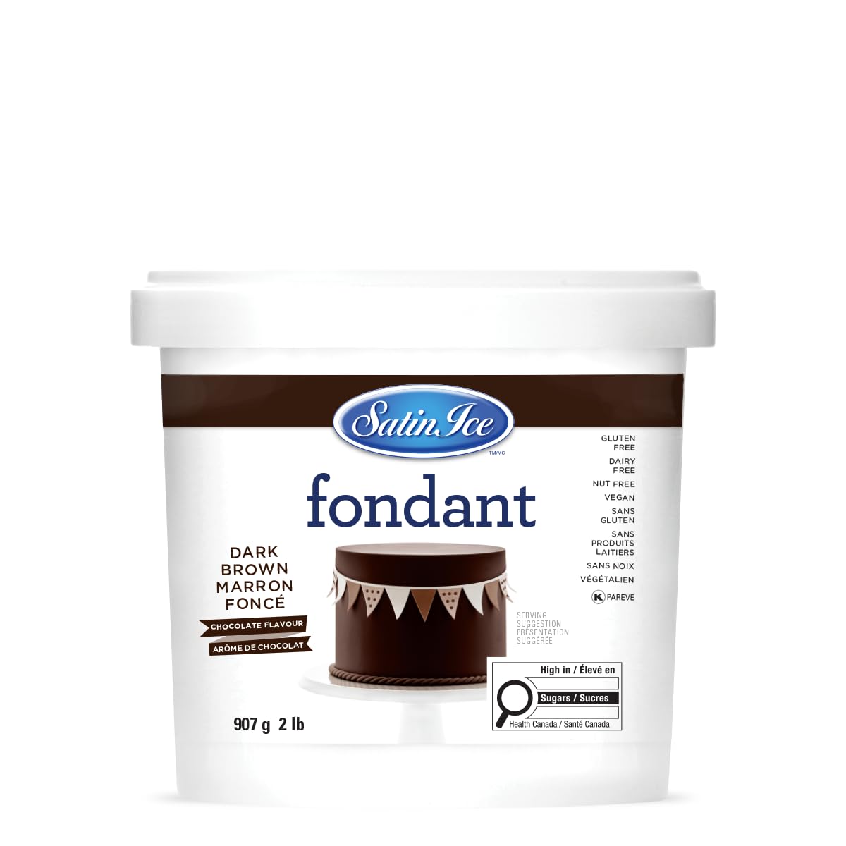 Satin Ice Black Fondant, Vanilla, 1 Kilogram — view 25