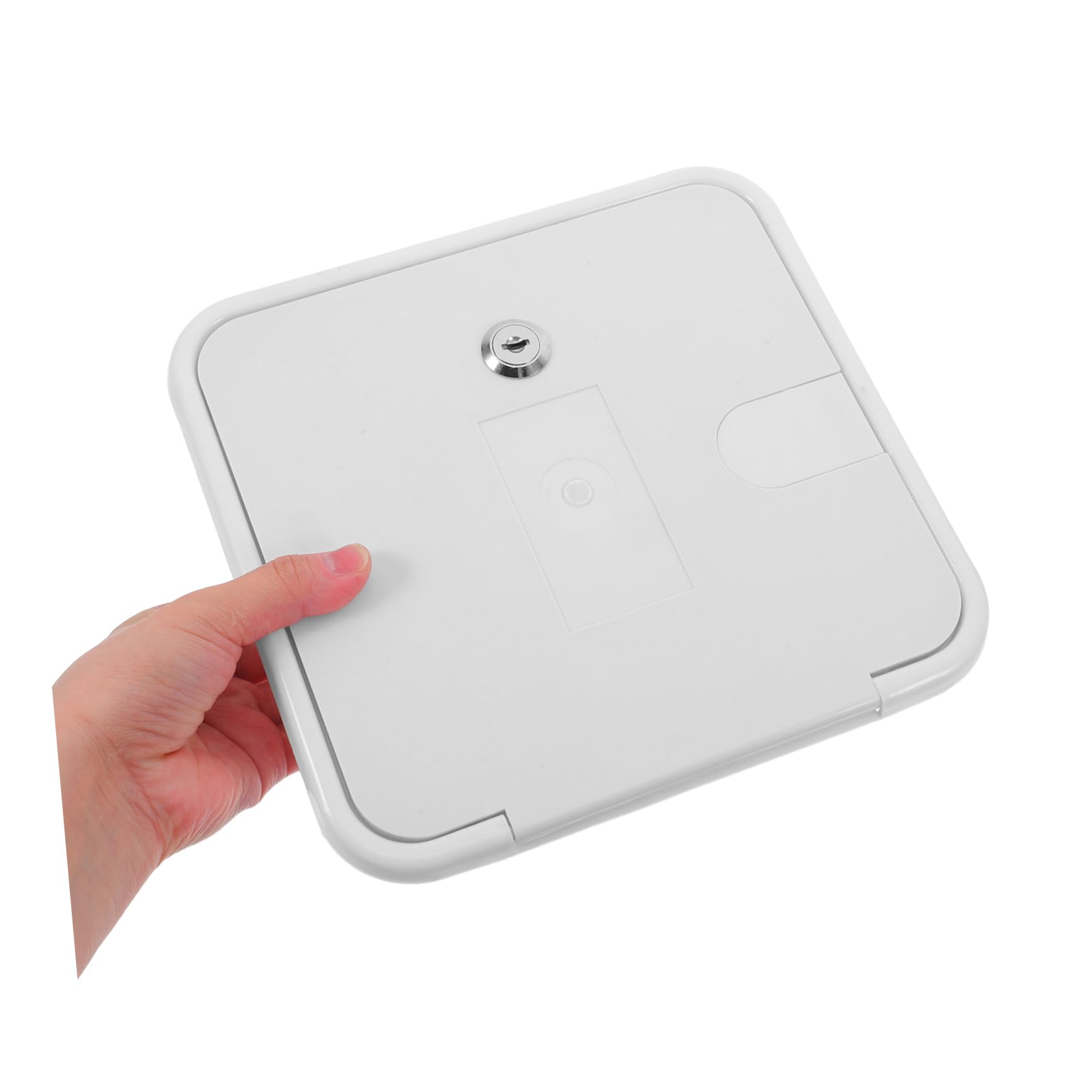 POPETPOP Sportello di Ispezione Elettrico per Campervan in ABS Bianco con Viti, Resistente all'Uso Esterno, Ricambio la Conversione RV