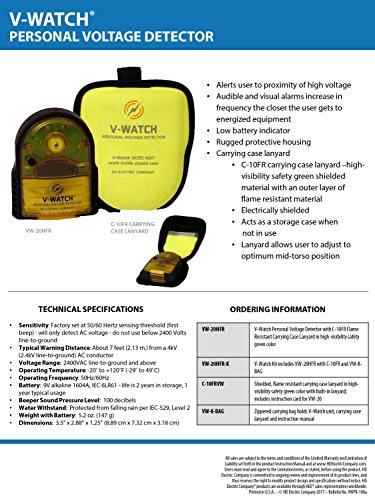 Image of Greenlee HD Electric VW-20H V-Watch Personal Voltage Detector (Renewed)