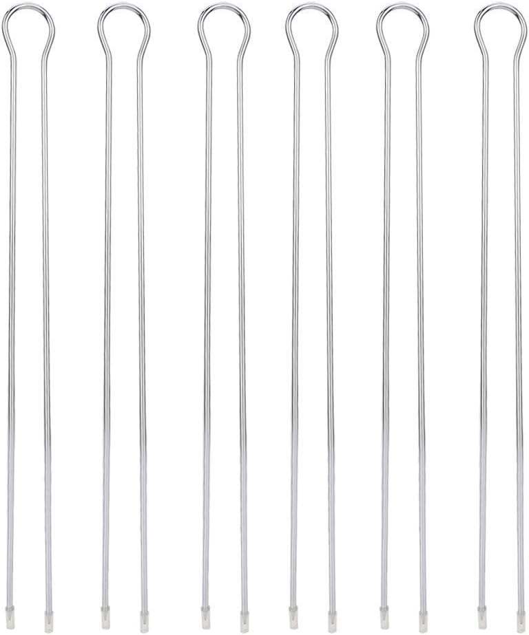 Metal BBQ Grill Sticks - 6Pcs U Shape Metal BBQ Grill Fork Sticks Skewer BBQ Grill Set for Outdoor Picnic Camping BBQ