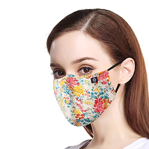 Best Deal Novotel Mouth Face Cotton Reusable and Washable Fashion Cute Adjustable Half Cloth for sports, Running，Outdoor Windproof shields (Unisex）