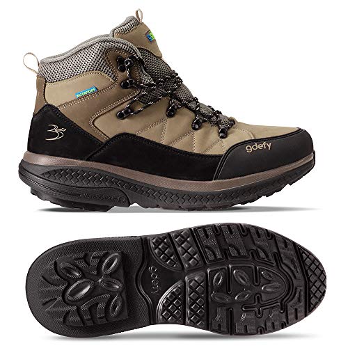 Gravity Defyer G-DEFY Sierra Waterproof Men’s Hiking Boot | VersoShock Technology for Pain Associated with Walking | Prolonged Standing | Arch Support | Free Custom Orthotic2