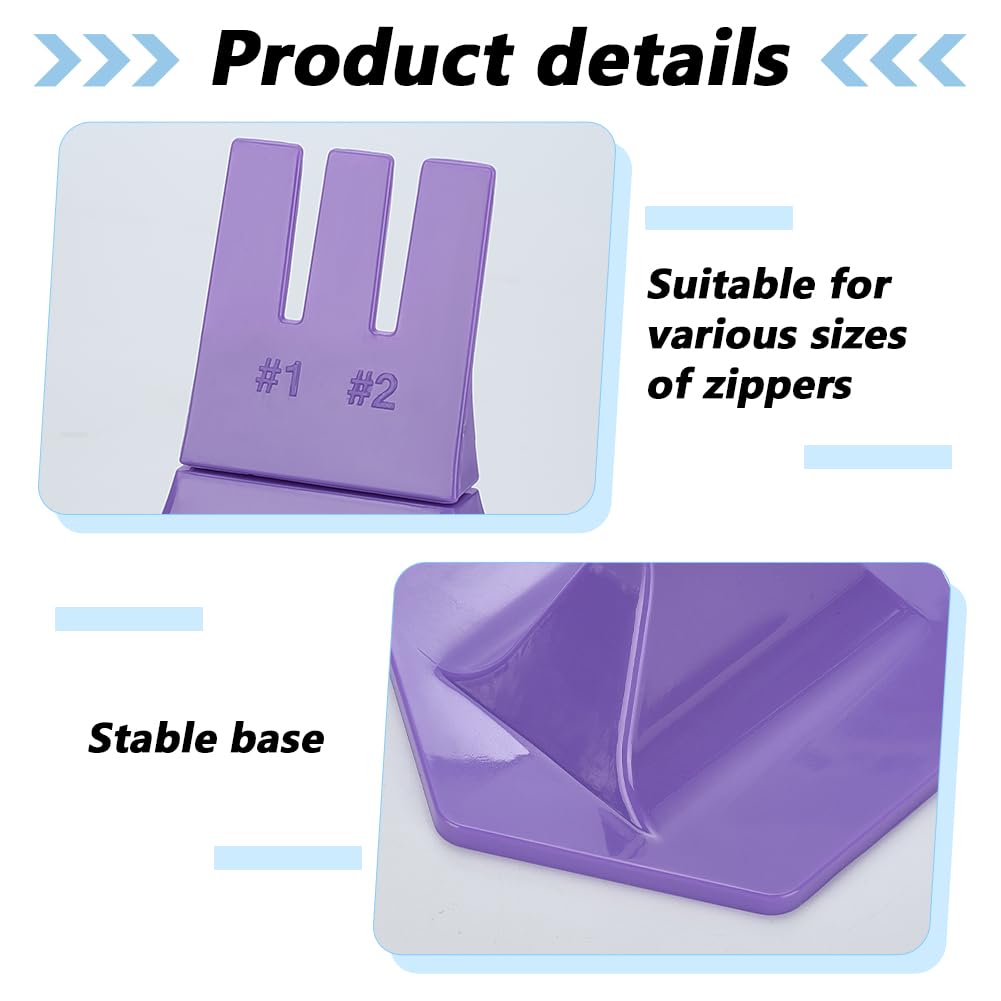 WEBEEDY Kit di 3 strumenti per la riparazione e la sostituzione di chiusure lampo 6 misure #1#2#3#5#7#8 di Aiuti per cerniere in plastica per giacche e cucito fai da te