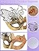 Ubauta Masquerade Mask For Women Venetian Mask/Halloween/Party/Ball Prom/Mardi Gras/Wedding/Wall Decoration (Rose Gold Butterfly)