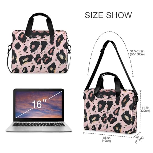 Maletín para portátil 15.6 pulg con estampado leopardo miniatura 5