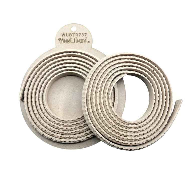 Madera flexible WoodUBend para manualidades y apliques ornamentales en relieve listos para pintar 2