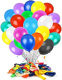 Premium Party Balloons, 36pcs Large Ballon 12-inch Round Assorted Balloon, 12-Color Multicolour Ballons for Kids Birthday Party Decorations, Weddings, Anniversaries...