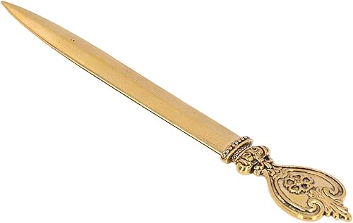 Miniatura 8 de TOPINCN Abrecartas retro, elegante, ligero, para el hogar, práctico, atractivo, decorativo, compacto, conveniente (tipo 5)