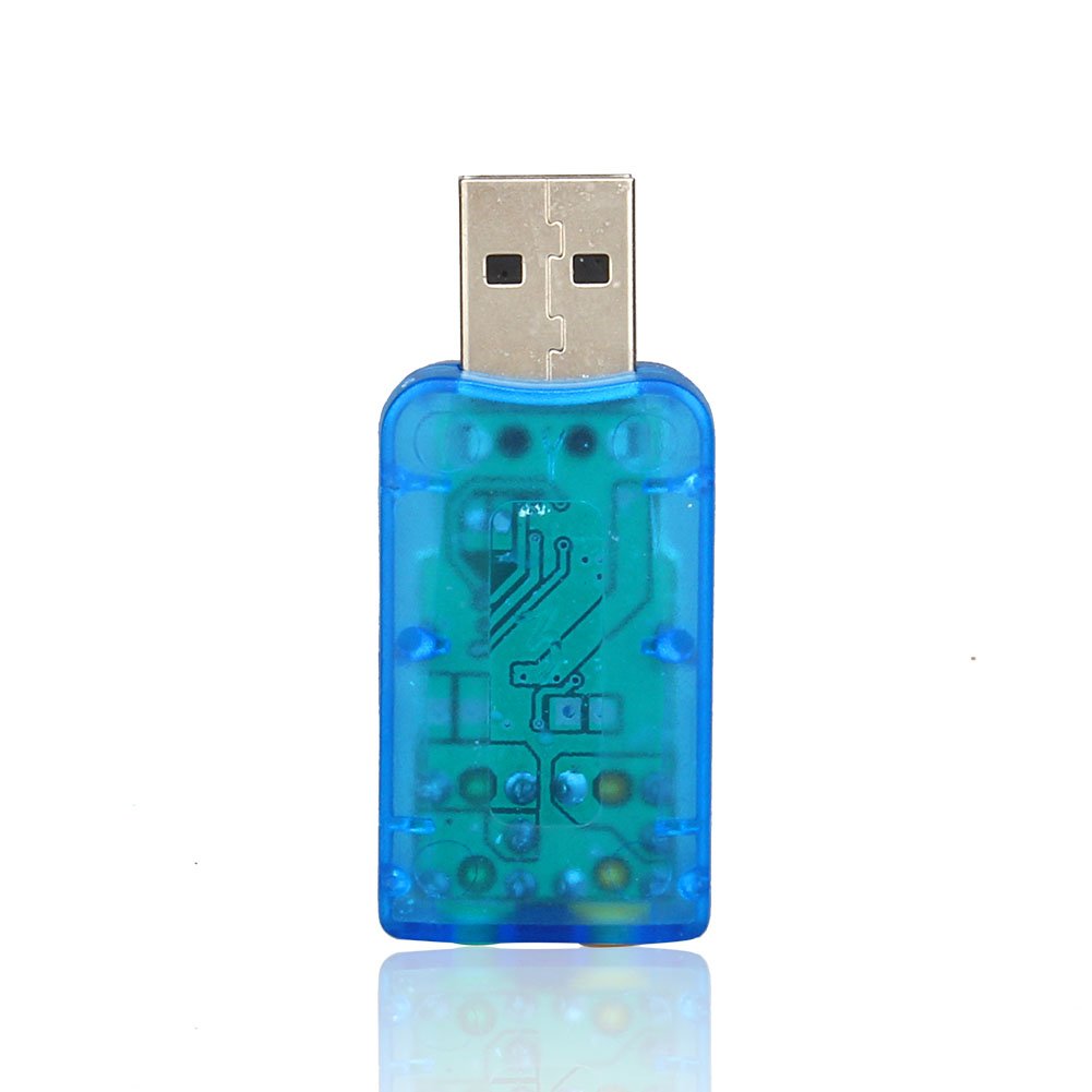 Adapter USB Audio Sound Card dla 2000 / XP Wirtualny zewnętrzny mikrofon USB 2.0 Głośnik 3D 5.1-kanałowy adapter karty dźwiękowej PC