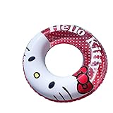 ハローキティ ポチャッコ 浮き輪 子供用 浮輪 可愛い 強い浮力 気漏れにくい うきわ スイミング プール 水遊び 日光浴 男女兼用 キャラクター(ハローキティ,60cm)