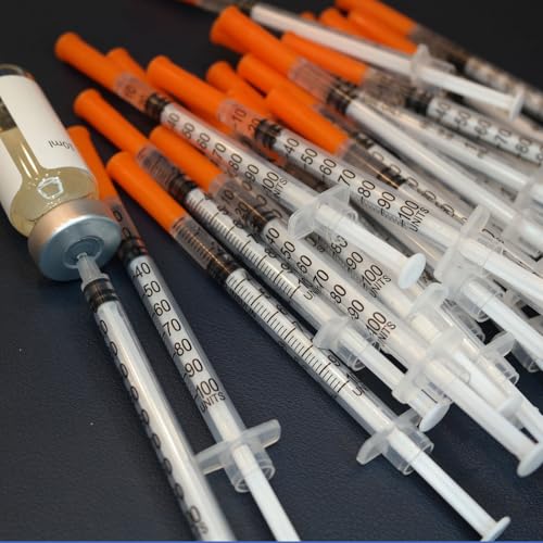 Image of 1ml Syringe with Needle,30G 1cc 5 /16 Inch 8mm Needle and Syringe,Individually Wrapped,Pack of 30