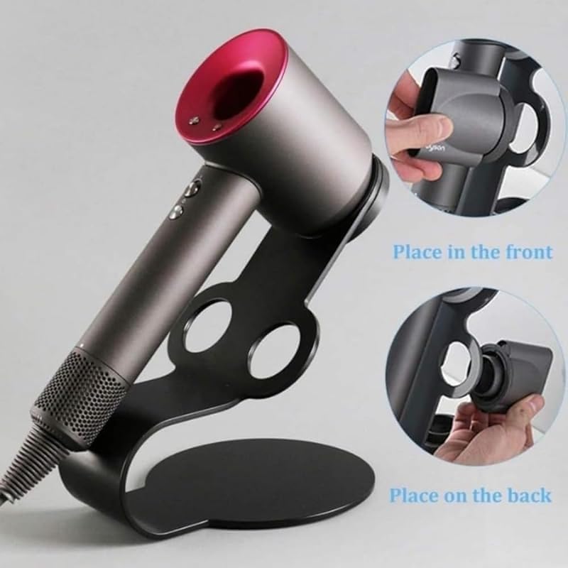 ダイソン用磁気吸着ドライヤーホルダー スチール製ドライヤースタンド ヘアドライヤー収納 ダクト不含