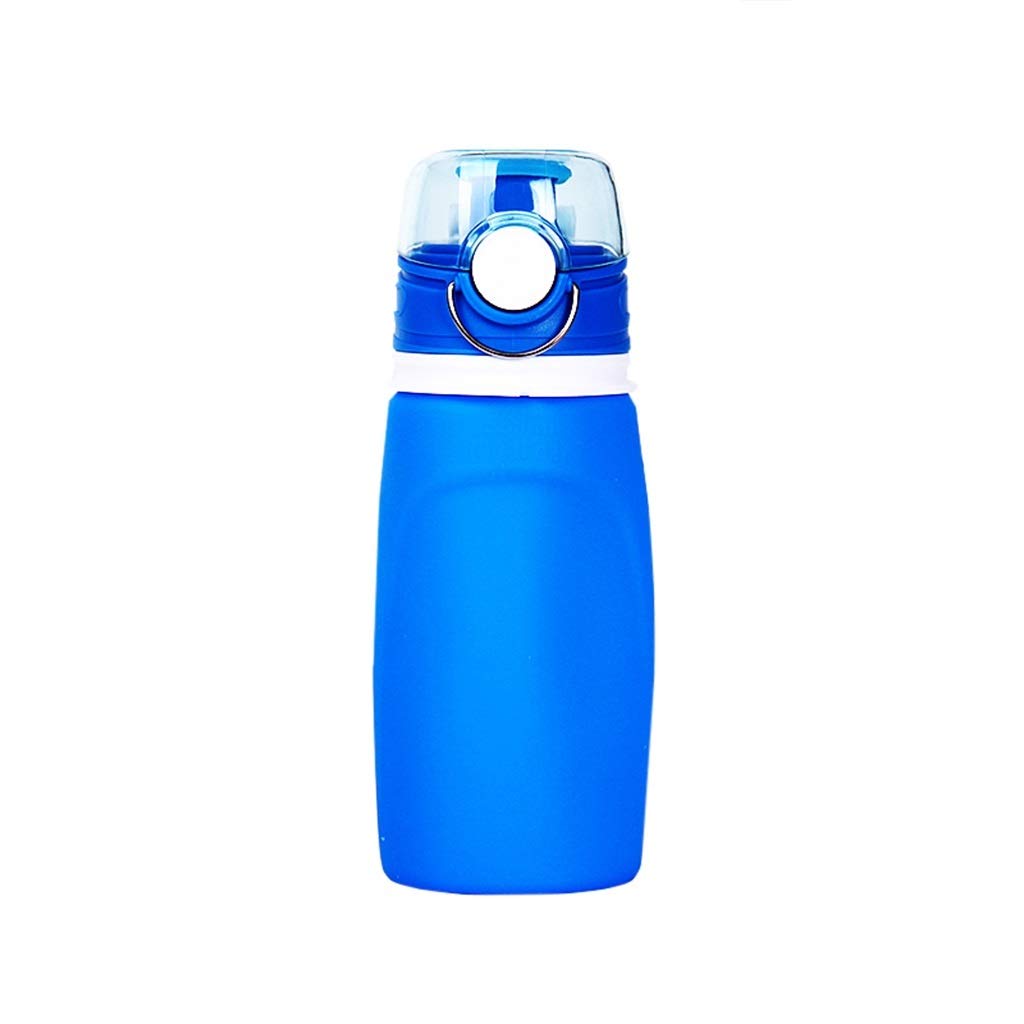 Taza De Agua Plegable, 550ml Gel De Sílice Viajes Al Aire Libre Fácil De Cargar Seguridad Y Salud (5 Colores)