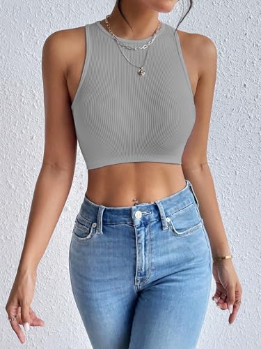 Image of Toochki Tops for Women Crop Top for Women's Tank Activewear Tee Sports Western Casual Cotton Camisole Pack of 2 Combo