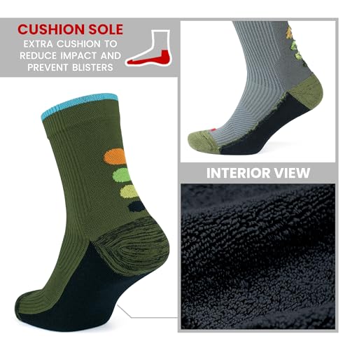 GoWith Running Socks for Men & Women, 15-20 mmHg Cushioned Seamless Quarter Socks for Workout, Trekking2