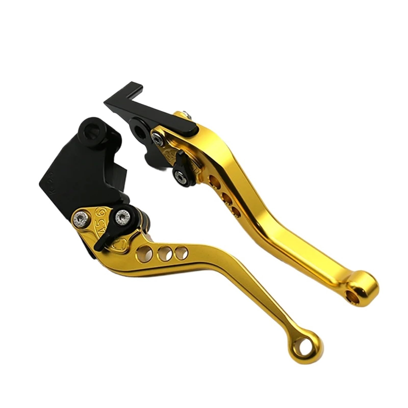 Hguvsjd for Kawasaki Z750S Z750 ZR750 ZR7 ZR7S 1991-2006 2007 2008 Short Long Handle Brake Clutch Levers Motorcycle Brake Lever(Short Yellow)