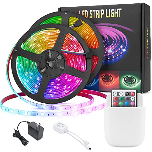 Led Lights 32.8 ft Mafiti Waterproof Led Room Lights for Bedroom with Remote Cuttable and Extendable + UL Listed Adapter+Organizer Luces Led Dorm Kids Girls Bedroom Wall Ceiling Indoor Decor