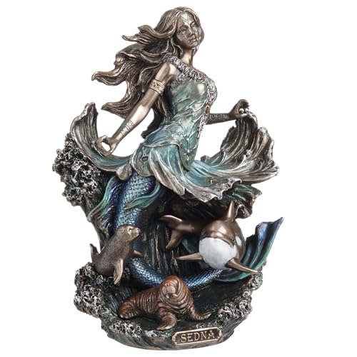 Estatua Veronese Design Sedna Diosa Inuit del Mar Bronce 8.5 pulg miniatura 2