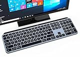 Silicone Keyboard Cover Skin for Logitech MX Keys/Craft Advanced Wireless Keyboard, Logitech MX Keys Accessories, Ultra Thin Keyboard Protector Skin, Black