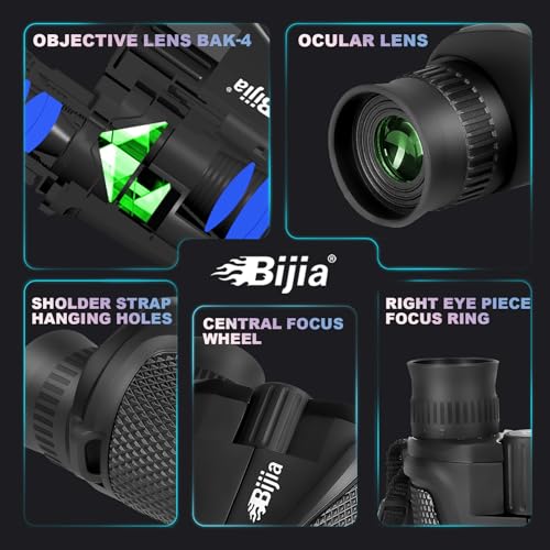 Binoculares compactos BIJIA 12 x 25 para adultos y niños miniatura 2