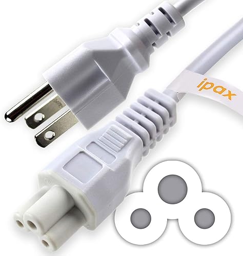 Ipax Cable de alimentación de CA blanco de 15 pies de largo compatible con LG 32LB560B LG 42LB5600 LG 42LB5800 LG 42LF5600 UB LG 42LN5300 LG