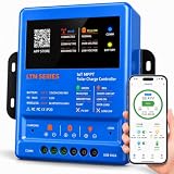 MPPT solarny regulator ładowania 30 A, 12 V, 24 V, 36 V, 48 V, 120 V, PV z aplikacją WiFi Bluetooth – inteligentny kontroler ładowania solarnego do przyczep kempingowych LiFePO4 AGM Off-Grid
