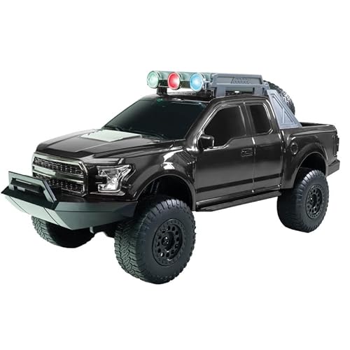 QFX Bluetooth 150 Pickup Truck Replica Speaker, 3-inch Speakers, Hands Free Link, Built-in Microphone, FM Radio and LED Party Lights, Black - BT-150-BLACK
