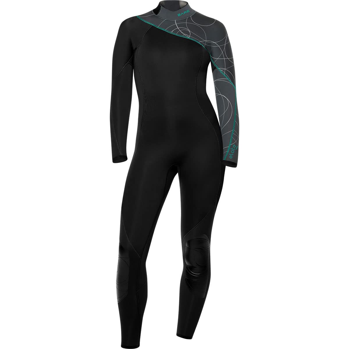 BARE 5MM Women's Elate Full Wetsuit | Comfortable high Stretch Neoprene Material | Long Sleeve | Great for All Watersports, Scuba Diving and