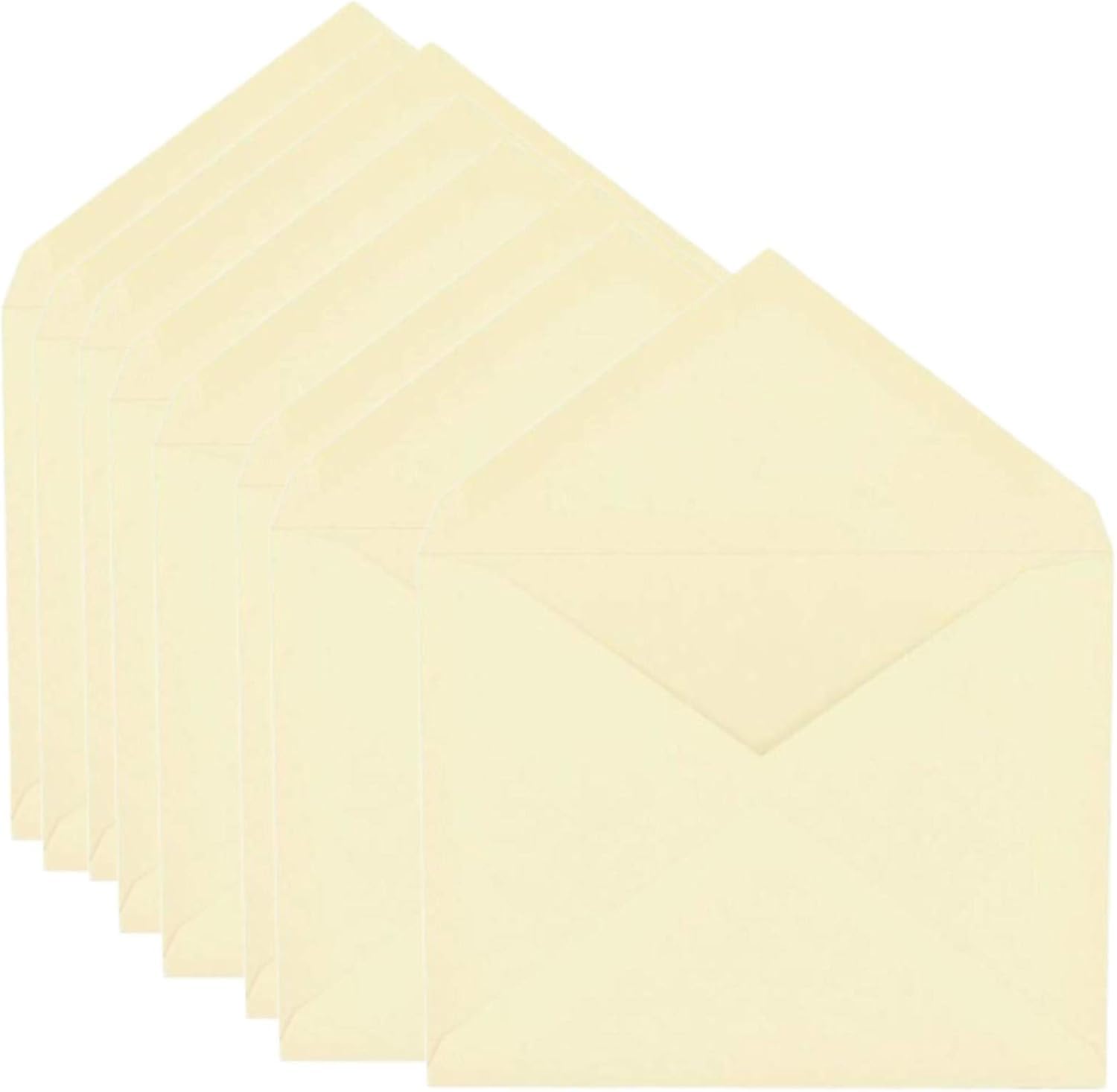 1InTheOffice Sobres A2 A2 color marfil, sobres de invitación engomados, 4 3/8 pulgadas x 5 3/4 pulgadas, 100 unidades por caja