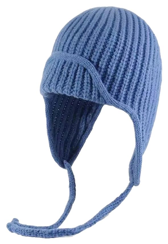 Knit Aviator Trapper Hat Ear Flap Hat for Women Winter Beanie Cap Ushanka Hats Warm Slouchy Pilot Cap for Cold Weather