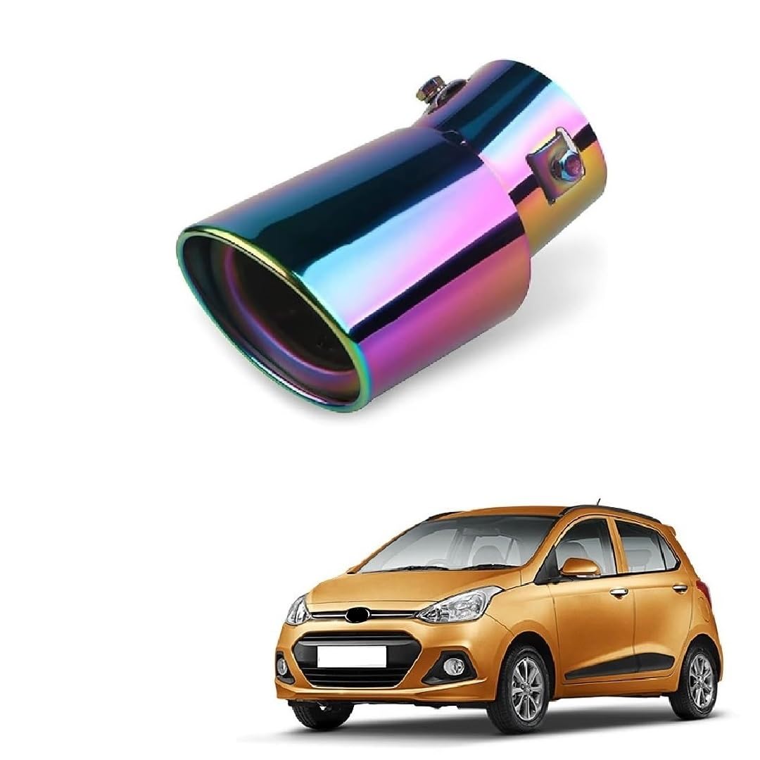 Stylish Car Show Exhaust Tube in Stainless Steel Colour Tube-Silencer Muffler Tip Pipe for Grand i10-image-6